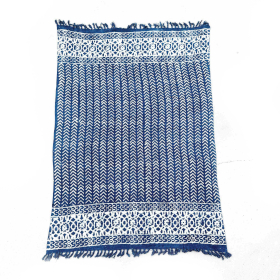 Handgemaakte Indigo Plaid - 170x120 cm - Seedha Pijlen