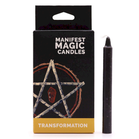 3x Manifest Magische Kaarsen (pak van 12) - Zwart