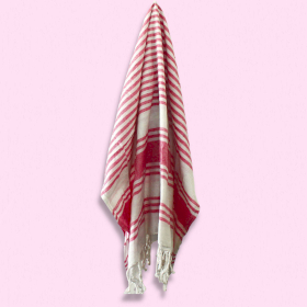 Hamam Spa Handdoek - Zonsondergang Roze - 90x170cm