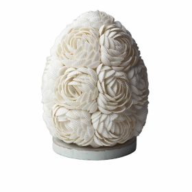 Boho Zeeschelp Lamp - Rozekleurige Ovaal - 15cm