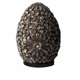 Boho Schelpenlamp - Chocolade Twist Oval - 20 cm