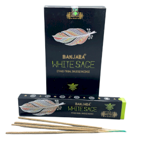 12x Banjara Tribal Smudge Wierook - Witte Salie