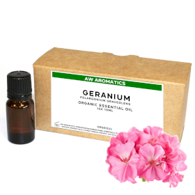 10x Geranium Biologische Essentiële Olie 10ml - ONGELABELD