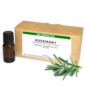 10x Rozemarijn Biologische Essentiële Olie 10ml - ONGELABELD