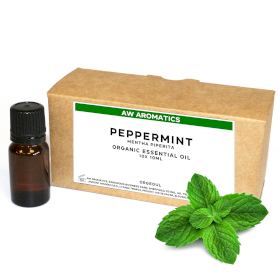 10x Pepermunt Biologische Essentiële Olie 10ml - ONGELABELD