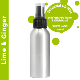 6x 100ml Etherische Olie Mist - Limoen & Gember - White Label
