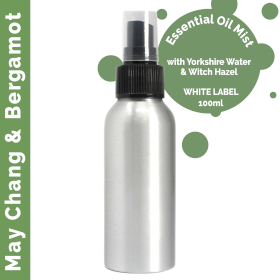 6x 100ml Etherische Olie Mist - May Chang & Bergamot - White Label