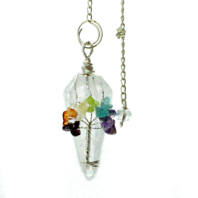 Magic Pendulum - Zeven Chakra\'s - Bergkristal