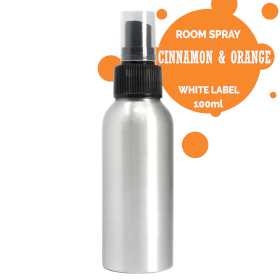 6x 100ml Roomspray - Kaneel & Sinaasappel - White Label