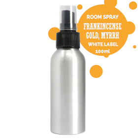 6x 100ml Roomspray - Goud, Wierook & Mirre - White Label