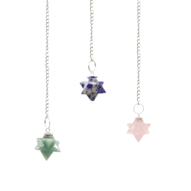 3x Merkaba Ster Pendels- (gesorteerd)