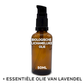 10x Organische Lichaamsolie 50ml - Lavendel - Zonder etiket