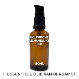 10x Organische Lichaamsolie 50ml - Bergamot - Zonder etiket
