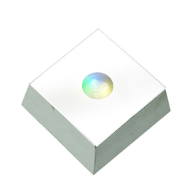6x Vierkante led-lichtbak voor kristallen