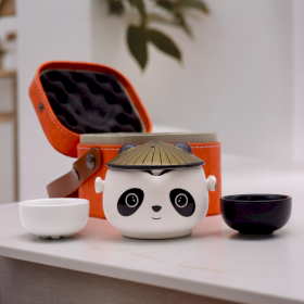 Panda Theeset - Twee Kopjes - Reispakket