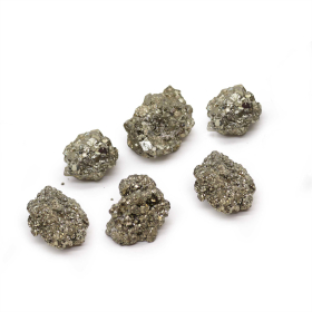 Peruaanse Pyriet - Eerste Kwaliteit Middelgroot - (200 g ongeveer 6 stuks 35-50 mm)