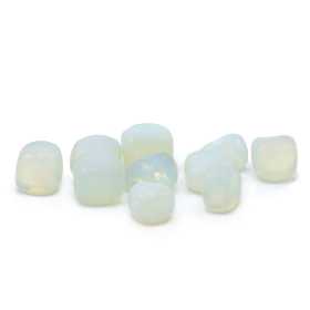 24x Trommelstenen - Opaliet M