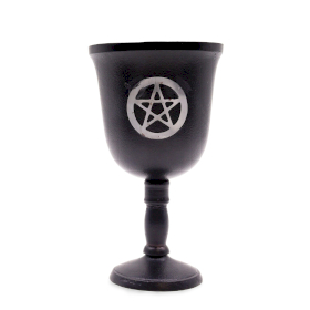 Gietijzeren Rituele Beker - Pentagon - 20x11 cm