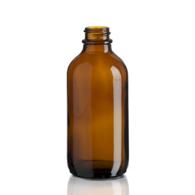 48x 230ml Amber Glazen Boston Fles - Zonder Dop
