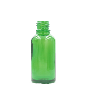 156x 15ml Groene Glazen Druppelfles - Zonder Dop