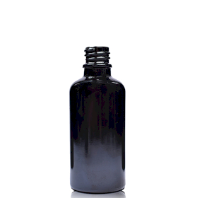 156x 15ml Zwarte Glazen Druppelfles - Zonder Dop