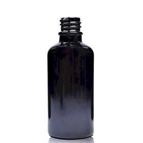 88x 50ml Zwarte Glazen Druppelfles - Zonder Dop