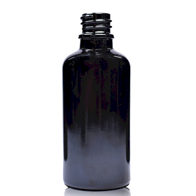 70x 100ml Zwarte Glazen Druppelfles - Zonder Dop