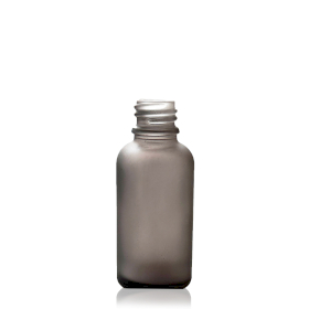 10ml Mat Grijze Glazen Druppelfles – Zonder Dop