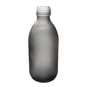 36x 300ml Grijs Mat Glazen Medicijnfles - Geen Dop
