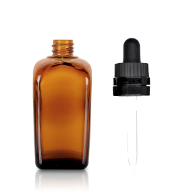 96x 20ml Amber Glazen Alchemist Fles met Pipet