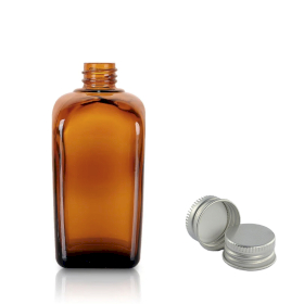 96x 20ml Amber Glazen Alchemist Fles met Aluminium Dop