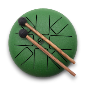 Stalen Tong Geluksdrumss Om Groen - 16cm