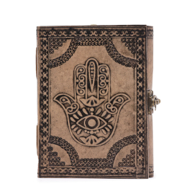 Hamsa - Esoterisch Notitieboek - Antiek Grijs