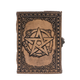 Pentagram - Esoterisch Notitieboek - Antiek Grijs