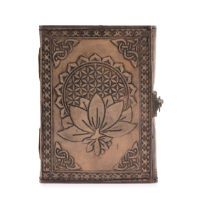 Lotus Mandala - Esoterisch Notitieboek - Antiek Grijs