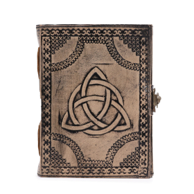 Cirkel Triquetra - Esoterisch Notitieboek - Roodbruin