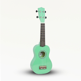 Ambachtelijk Gemaakte Ukelele - Turquoise Afwerking (4 Snaren)