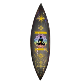Enamel Wierookkom - Mango Hout - Chakra