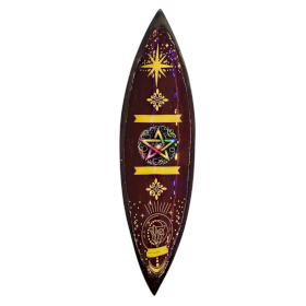 Enamel Wierookkom - Mango Hout - Vijfhoek