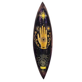 Enamel Wierookkom - Mango Hout - Hamsa