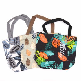 3x Tropische Handige Quick Shop Tas  - 32x23x10 cm