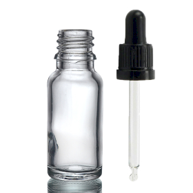 156x 15ml Heldere Glazen Druppelfles met Transparante T/E Pipet