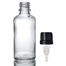 168x 100ml Heldere Glazen Druppelfles met Druppeldop