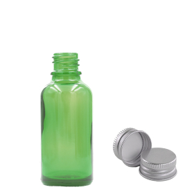 192x 10ml Groene Glazen Druppelfles met Aluminium Dop