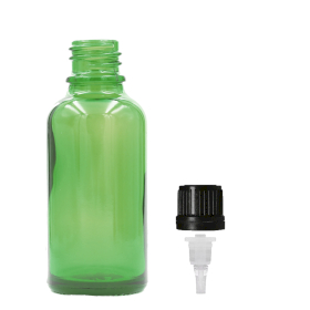 88x 50ml Groene Glazen Druppelfles met Druppeldop