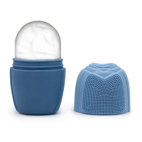 3x Siliconen IJs Gezichtsroller - roller - blauw