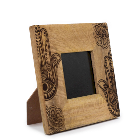 Kleine Mangohouten Fotolijst (voor 10x15cm) 20x20x2cm - Hansa - Zwart