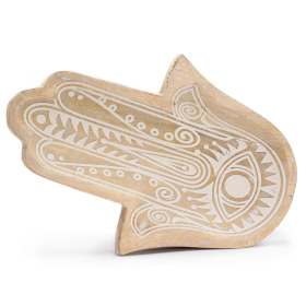 Lange Tray 30x20,5x2,5 cm - Hamsa Whitewash