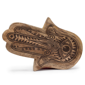 Lange Tray 30x20,5x2,5 cm - Hamsa Zwart Gegraveerd