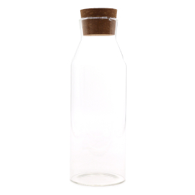 Cottage Kurk Glazen Pot - Helder - 25cm